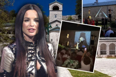 SKANDALOZNO SKRNAVLJENJE NJEGOŠA! Sramota kakva se ne pamti, Severina se UVIJALA u manastiru na Cetinju! (VIDEO)