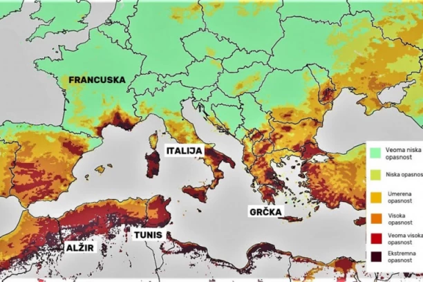 MAPA POŽARA ŠIROM MEDITERANA: Toplotni talas "Kerber" pustoši planetu, u VATRENIM STIHIJAMA stradalo više od 40 ljudi!