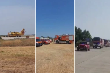 SRPSKI HEROJI U GRČKOJ: Naši vatrogasci uputili se ka Volosu - biće angažovani na gašenju požara u regionu Tesalija (VIDEO)