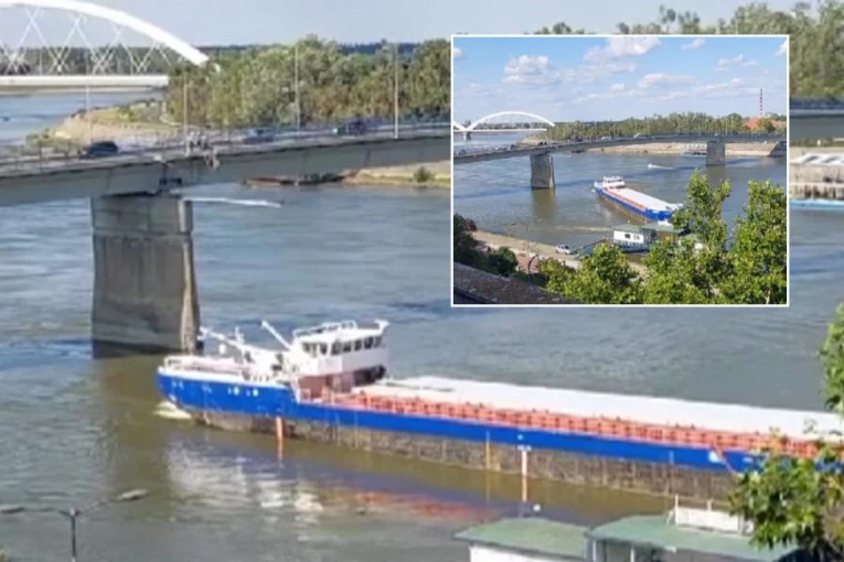 TERETNA BARŽA UDARILA U "DUGU": Drama kod novosadskog mosta, saobraćaj obustavljen (VIDEO)