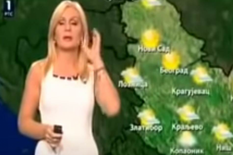 Lidija Marković voditeljka RTS vremenska prognoza Dnevnik