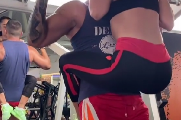 Sanja Grujić i Marko Stefanović u teretani