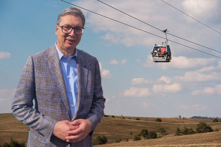 GONDOLOM OD ZLATIBORA DO PRIBOJSKE BANJE: Aleksandar Vučić obišao opštinu Priboj
