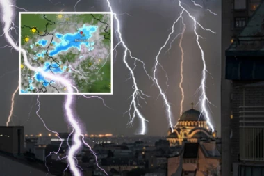 BEOGRAD NA NOGAMA, KIŠA LIJE KAO IZ KABLA! Prestonica na udaru još jedne OLUJE - sastavili se nebo i zemlja!