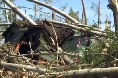SVE JE SRUŠENO, NEMA VIKENDICA, NEMA LJUDI! Nemilosrdna oluja protutnjala kroz Bačku Palanku - ostrvo kod Dunava SRAVNJENO!