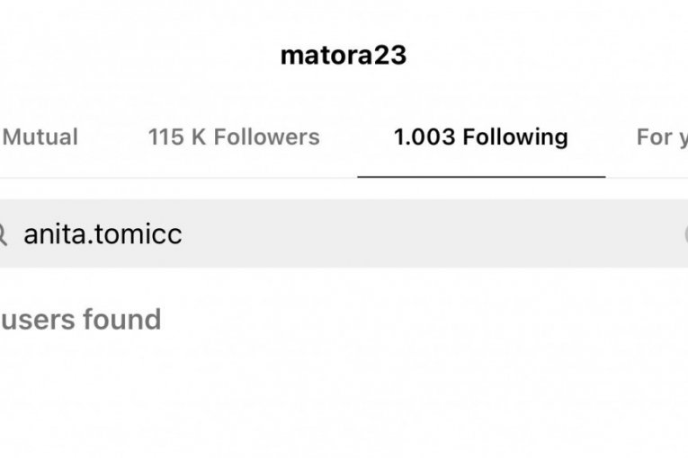 Matora i Anita se otpratile sa Instagrama