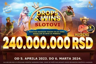 PRIKLJUČITE SE POHODU NA 2.000.000 EVRA MESEČNO: Pogledajte šta nas očekuje u narednih 12 meseci nove verzije Drops&Wins promocije!