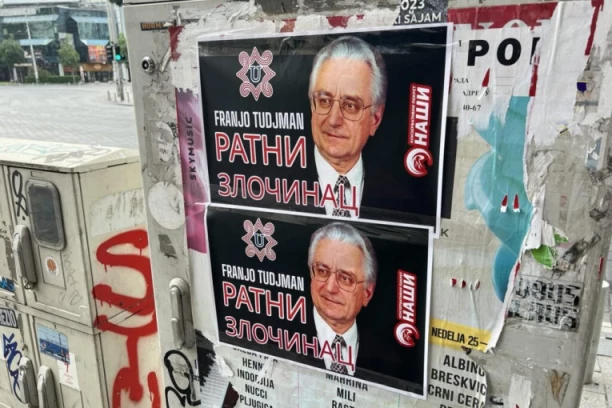 "FRANJO TUĐMAN RATNI ZLOČINAC"! Beograd na godišnjicu "Oluje" oblepljen plakatima!