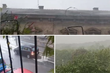 APOKALIPTIČNE SCENE NA ULICAMA BEOGRADA! Grad potukao prestonicu, zgrade POPLAVLJENE! (VIDEO)