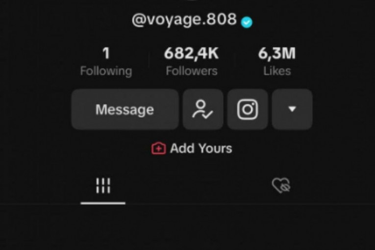 Nucci i Voyage Instagram i TikTok