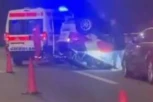 JEZIVA SCENA NA GAZELI! AUTO ZAVRŠIO NA KROVU: Nije poznato stanje učesnika!
