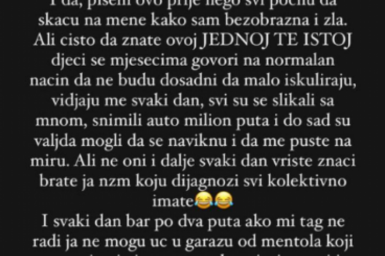 Anja Bla nastavlja da vređa fanove