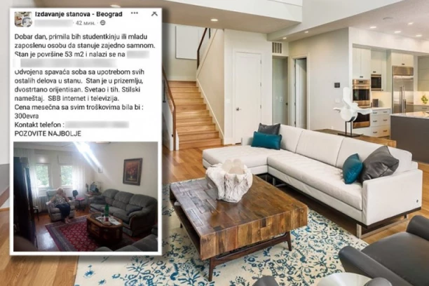 OVA GOSPOĐA ZAHTEVA ISKLJUČIVO DEVOJKE I NOVAC NA RUKE! Traži cimerku za masne pare, a od komfora ni K!