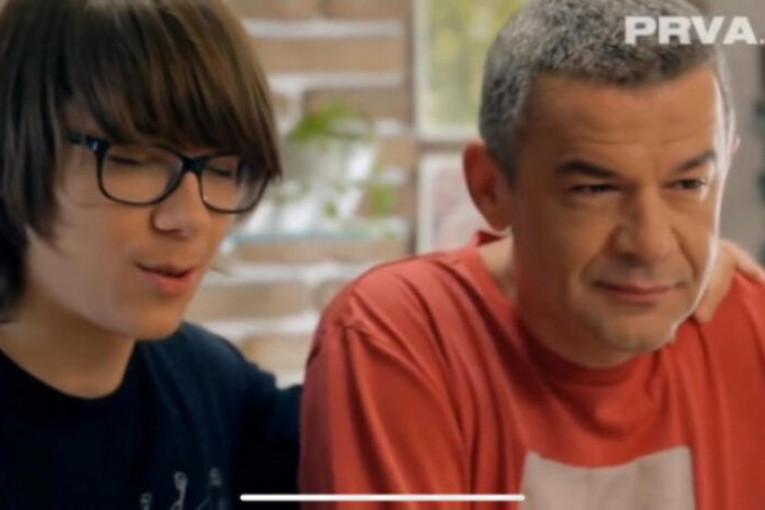 Nebojša Glogovac sa sinom