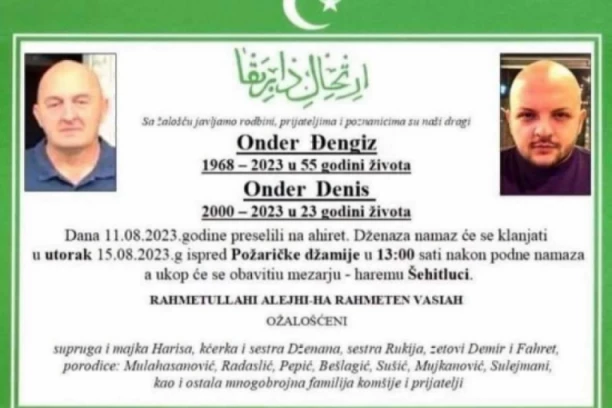 DANAS SAHRANA OCA I SINA KOJE JE UBIO NERMIN SULEJMANOVIĆ: Majka mladića i dalje u teškom stanju!