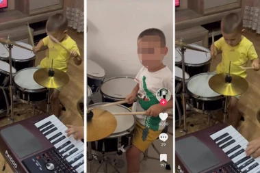 VOJIN IMA ČETIRI GODINE I SVIRA BUBNJEVE KAO VELIKI! Zbog pesme Šabana Šaulića, publika je pala u TRANS, baš niko ne može da mu odoli! (FOTO/VIDEO)