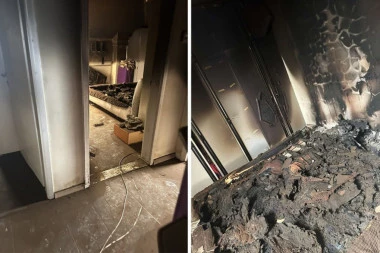 EKSKLUZIVNE FOTOGRAFIJE IZ STANA MILENE POPOVIĆ NAKON POŽARA: Od spavaće sobe ostao samo pepeo! (FOTO)