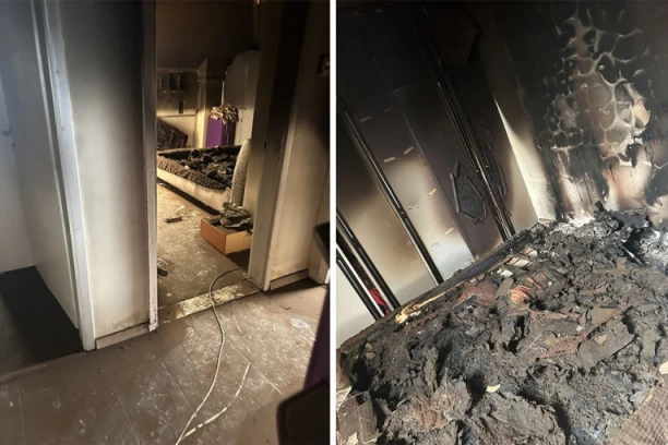 EKSKLUZIVNE FOTOGRAFIJE IZ STANA MILENE POPOVIĆ NAKON POŽARA: Od spavaće sobe ostao samo pepeo! (FOTO)