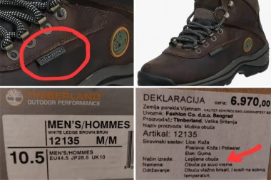 VODOOTPORNA OBUĆA, ALI ZA SUVO VREME: "Efektiva" najavila krivičnu prijavu (FOTO)