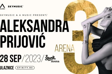 ALEKSANDRA PRIJOVIĆ ZAKAZALA I TREĆU ARENU!