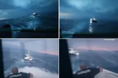 VLASNIK JEDRILICE UPAO U OLUJU, PA IZGUBIO KONTROLU NAD PLOVILOM! Drama na Ohridu: Posadu spašavala jezerska policija (VIDEO)