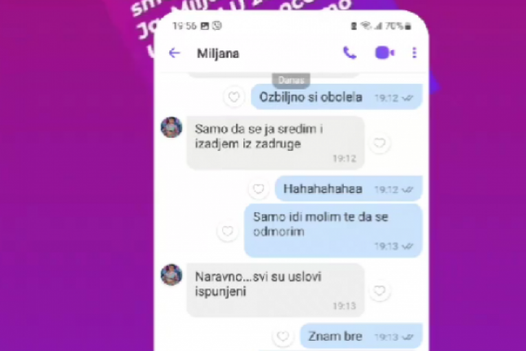 Miljana Kulić i Nenad Macanović Bebica, prepiske