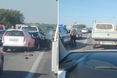 LANČANI SUDAR NA OBRENOVAČKOM PUTU: U udesu učestvovalo pet vozila, jedan vozač zadobio teške povrede!