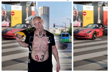 DESINGERICA DIVLJAO PO PUTU KOLIMA, MOGAO DA UBIJE LJUDE: Reper demonstrira NEDOLIČNO PONAŠANJE po ulici! (VIDEO)