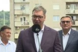 MOST SAGRAĐEN ZA TRI MESECA: Predsednik Vučić obišao završne radove u Petrovcu na Mlavi