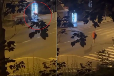POD OKRILJEM NOĆI OBIJA TRAFIKE PO KARABURMI! Društvo ga bodri i čeka na ćošku - vandal KRADE ALKOHOL pa se iživljava na ulici! (VIDEO)