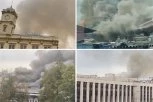 GORE SKLADIŠTA RUSKE ŽELEZNICE: Veliki požar u Moskvi, plamen GUTA hangare (VIDEO)