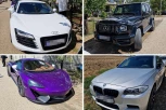 PREKO DVA MILIONA EVRA SAMO U AUTOMOBILIMA: Svatovi Darka Lazića stigli u LJUTIM ČETVOROTOČKAŠIMA! (GALERIJA)