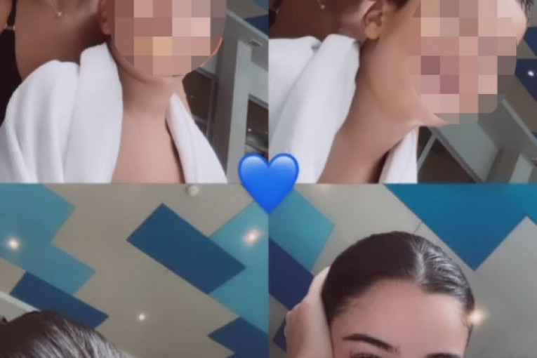 Marina Gagić sa sinom 