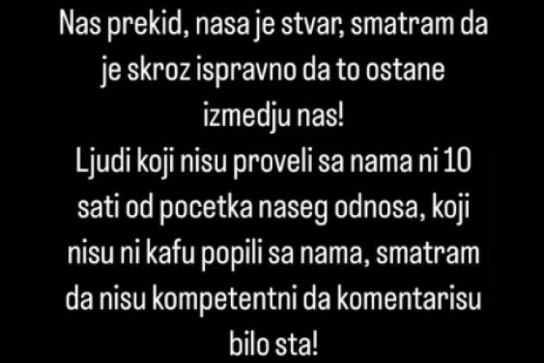 Vanja Aleksić o razvodu sa Ša