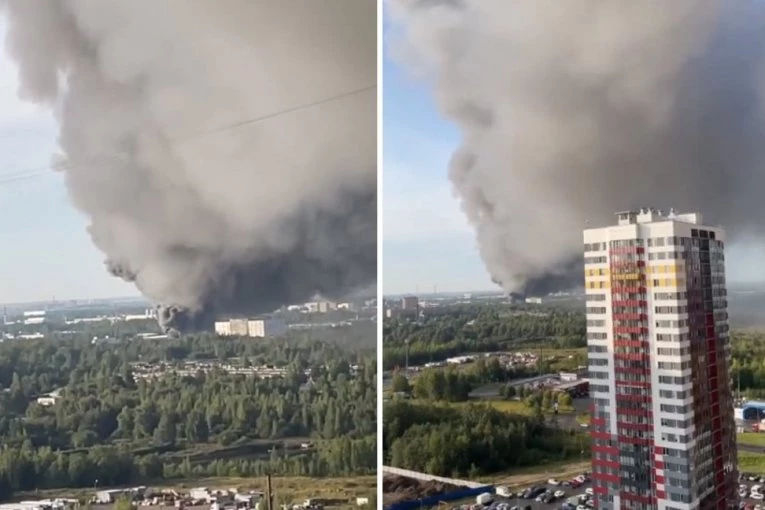 RUSIJA U CRNOM OBLAKU DIMA! Izbio požar u ovom velikom ruskom gradu - prst pred okom se ne vidi (VIDEO)