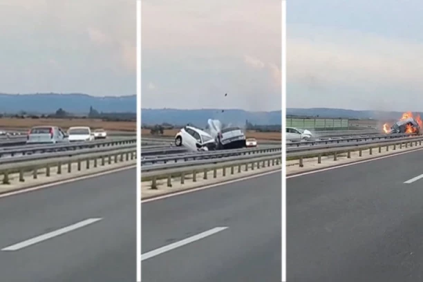 LJUDI U STRAHU POKUŠAVALI DA POBEGNU OD POMAHNITALOG VOZAČA: Tragovi kočenja dugi šest kilometara!