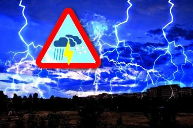 PRIBLIŽAVA SE NEVREME: Pljuskovi sa grmljavinom i oluje tutnje ovim predelima Srbije, a do kraja dana stižu i u prestonicu!