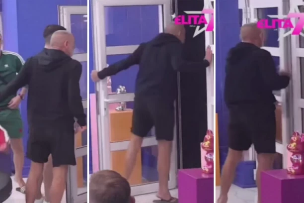 OBEZBEĐENJE SPREČILO HAOS U "ELITI": Lepi Mića skočio na Čuburca, okupao ga pljuvačkom, pa lupao vratima Bele kuće (VIDEO)
