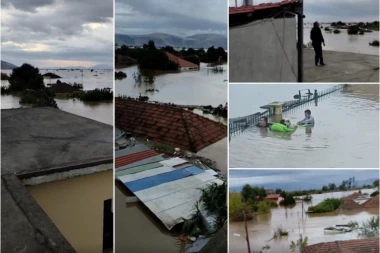 NESREĆNI LJUDI NA KROVOVIMA ČEKAJU SPAS! Jezivi snimci iz Grčke koju je pogodila oluja Danijel! POMOĆI NIOTKUDA! (FOTO/VIDEO)
