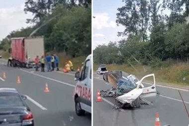 CRNI NIZ NA MILOŠU VELIKOM SE NASTAVLJA! Direktan sudar kamiona i automobila - sumnja se da ima povređenih!