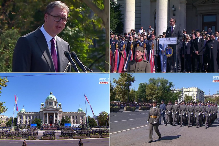 NEKA ŽIVI VOJSKA SRBIJE, ŽIVELA SRBIJA! Vučić uručio sablje najboljim kadetima: Nema ničeg lepšeg i časnijeg od služenja otadžbini (VIDEO)