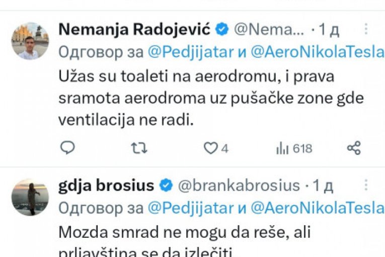 Zahtevaju se odgovori zbog stanja na Aerodromu Nikola Tesla