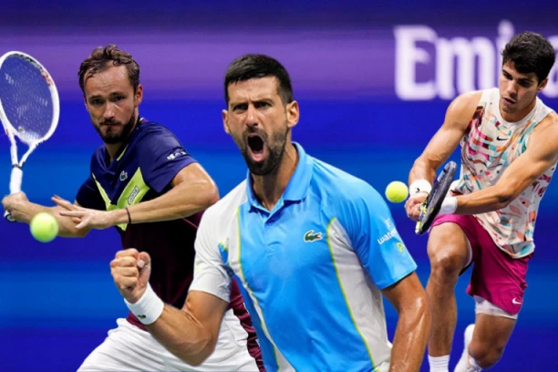 TENIS IMA NOVU VELIKU TROJKU: Federer i Nadal su PROŠLOST - Đoković na vrhu, jure ga Alkaraz i Medvedev!