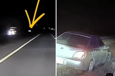 PIJAN KAO LETVA UŠAO U KONTRASMER NA AUTO-PUTU PA SAM SEBE SLUČAJNO PRIJAVIO! Policija objavila nesvakidašnji snimak! (VIDEO)