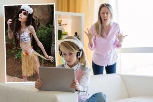 POZNATA INFLUENSERKA NAVLAČI DECU NA ANOREKSIJU! Kosti joj probijaju kožu, izgleda kao ŽIVI SKELET - šok fotografije bolesne devojke! (FOTO)