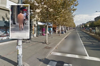 GO MUŠKARAC ŠETA BULEVAROM! Ljudi u šoku, da li je i golotinja na ulicama NOVI IZAZOV?! (FOTO)