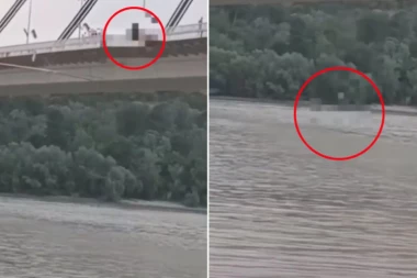 UZNEMIRUJUĆE! MUŠKARAC SKOČIO SA MOSTA SLOBODE U NOVOM SADU! Posle pregovora sa policijom pokušao da se UBIJE, pa odbio da uđe u čamac za spasavanje! (VIDEO)
