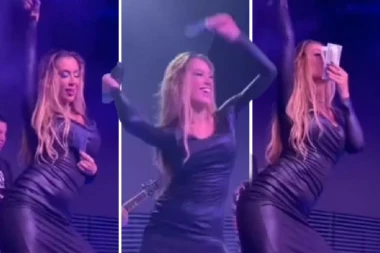 TEA TAIROVIĆ LJUBI NOVČANICE NA NASTUPU: Snimak pevačice usijao mreže, uvija se i mazi sa bakšišom u rukama (VIDEO)