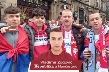 GRMI MARŠ NA DRINU: Delije okupirale mančesterski pab (VIDEO)