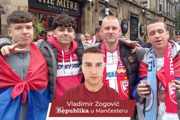 GRMI MARŠ NA DRINU: Delije okupirale mančesterski pab (VIDEO)